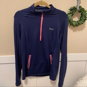 Baleaf Sports Blue Quarter Zip Performance Jacket/Shirt Size Large